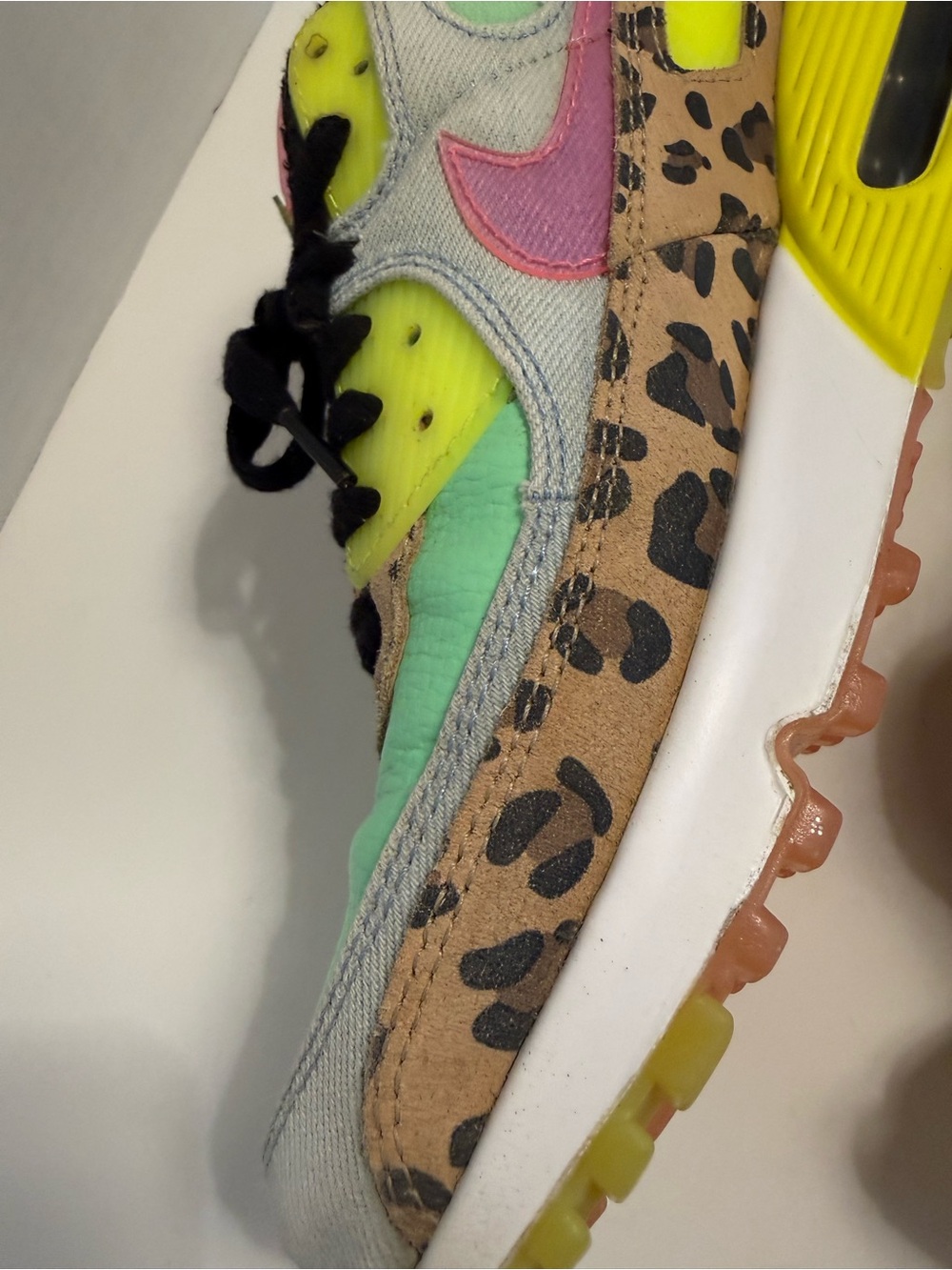 Nike Air Max 90 LX Illusion Dancefloor Green Women's Size 10.5 CW3499-300 - Picture 4 of 16